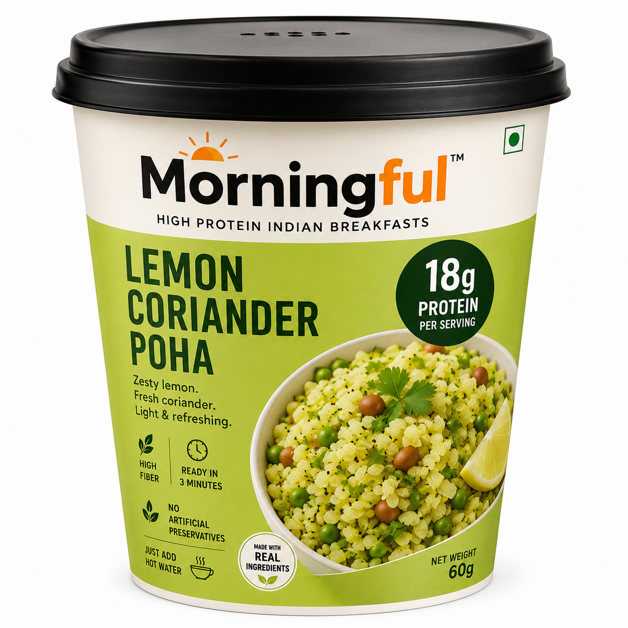 Lemon Coriander Poha